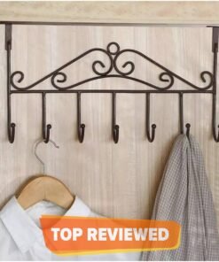 Over The Door Hanger – 7 Hooks, Space-Saving Organizer