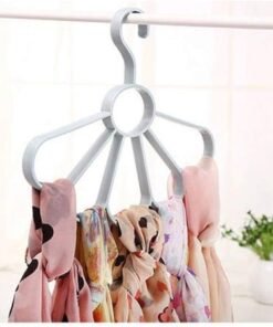 1pc Scarf Hanger Organizer – Petal Shape with 5 Petals for Scarves, Shawls, Ties & Belts
