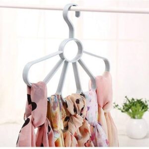 1pc Scarf Hanger Organizer – Petal Shape with 5 Petals for Scarves, Shawls, Ties & Belts