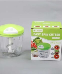 Easy Chopper Spin Cutter – 5 Blades (Manual Vegetable & Fruit Dicer)