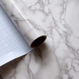 Peel & Stick White Marble Sheet