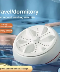 Mini Portable Ultrasonic Turbine Washing Machine – Spin Laundry Washer