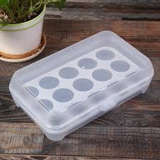 15 Eggs Storage Box Holder With Lid