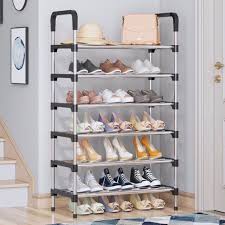 6 Layers Steel Shoe Rack Storage Stand Organizer
