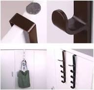 Over The Door Hanger Hooks with 5 Hook Storage Holder