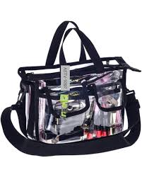 Black Cosmetics Transparent Makeup Bag