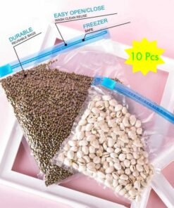Freezer Storage Bags – MULTIPLE Smart Zip Lock (Pack of 10, Reusable & Airtight)