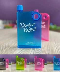 Transparent Plastic Notebook Style Water Bottle