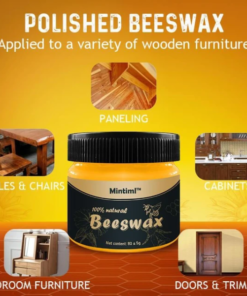Natural Wood Wax Traditional Beeswax Polish Furniture (85g)