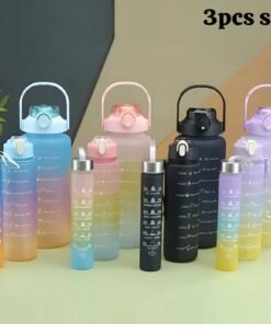 Portable Gradient Sport Bottle 3pcs/Set