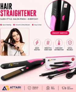 Kemei KM-328 Professional Hair Straightener – Fast Heating Ceramic Flat Iron for Smooth Styling