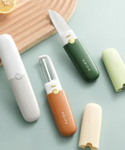 Stainless Steel 2 in 1 Fruit cutting Knife with Peeler