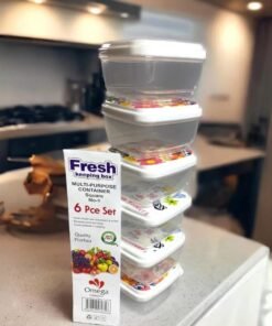 fresh multipurpose mini containers 6 pcs set