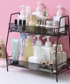 Kitchen Double Layer Metal Rack