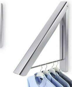 Stock Your Home Single Foldable Clothing Rack, Wall-Mounted