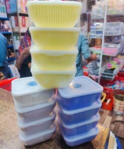 Pack of 4 Round Bowl Set with Lid – Kitchen Storage & Serving