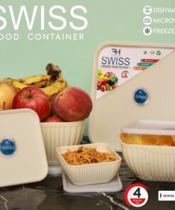 Food Container 5-in-1 Set – Airtight & Stackable Kitchen Storage