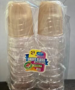 Glassy Bottle 2 Pack with Cap and Drinking Glass – Elegant Water Set