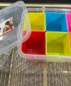 Six Portion Coco Masala Spice Box – Airtight Kitchen Organizer