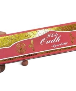 White Oudh Agarbatti – Premium Incense Sticks (Pack of 6)