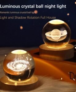 3D Crystal Ball Lamp – Moon Lamp – Night Light for Room