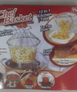 Multifunctional Folding Frying Chef Basket – Space-Saving, Durable Basket for Frying, Steaming & Draining
