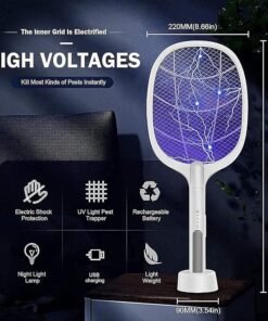Racchetta Anti Zanzaremosche Batteria Ricaricabile – Rechargeable Mosquito Swatter