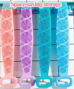 Silicone Back Scrubber – Soft Loofah Bath Scrub for Relaxing, Gentle Exfoliation