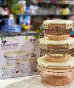 Diamond Air Tight Bowl – Premium Storage Solution with Secure Seal