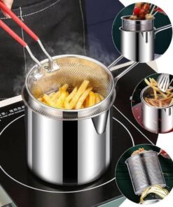 Double Layer Stainless Steel Deep Frying Pot with Box Packing