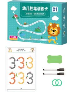 Reusable Magic Pen Control Workbook Set for Kids – Fun & Educational Writing Practice