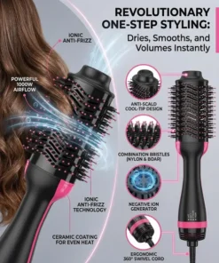 3-in-1 One Step Hair Dryer & Styler – Dry, Straighten & Add Volume Effortlessly