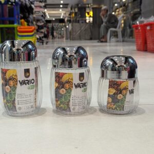 Gold Plastic Jar by Happy Crown β Multi-Purpose Storage Container