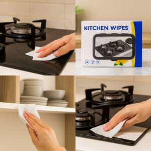 Disposable Kitchen Cleaning Wipes Fast & Hygienic
