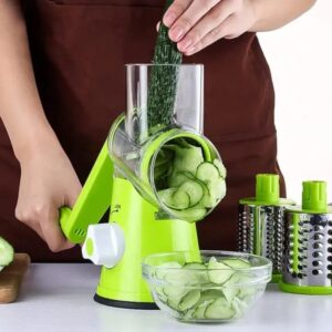 3-in-1 Manual Vegetable Cutter & Drum Grater