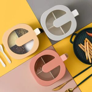 4-in-1 Partition Masala Box Set – Spice Organizer with Compartments