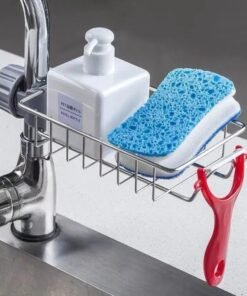 Stainless Steel Faucet Rack – Kitchen Sink Organizer Holder