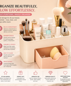 Makeup Organizer Box | Multi Storage Cosmetic & Jewelry Organizer