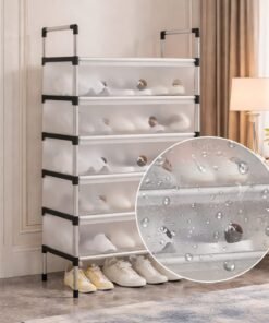 Space-Saving Dustproof Shoe Rack with Cover