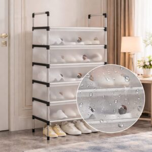 Space-Saving Dustproof Shoe Rack with Cover