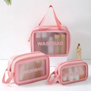 3PCS Waterproof Wash Bags Travel Storage Organizer Set