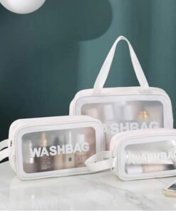 3PCS Waterproof Wash Bags Travel Storage Organizer Set