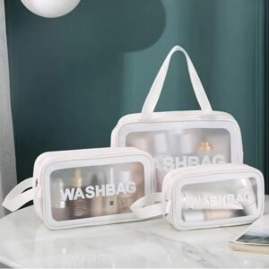 3PCS Waterproof Wash Bags Travel Storage Organizer Set