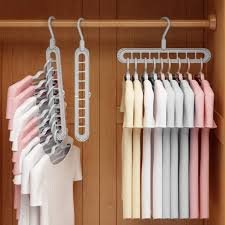9 Hole Clothes Hanger Space Saving Wardrobe Organizer