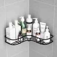 Metal Corner Rack Wall Mounted Bathroom & Kitchen Storage Shelf