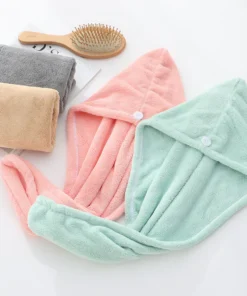 Premium Microfiber Hair Drying Towel – Quick Dry Hair Wrap