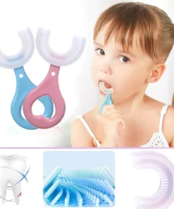 Silicone Baby Toothbrush U-Shaped 360° – Soft Kids Training Toothbrush