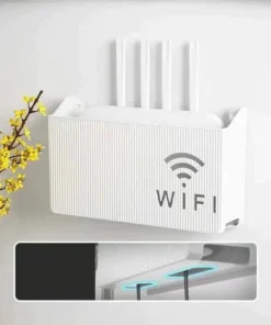 WiFi Router Storage Box – Wall Mounted Cable Management Organizer