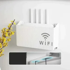 WiFi Router Storage Box – Wall Mounted Cable Management Organizer