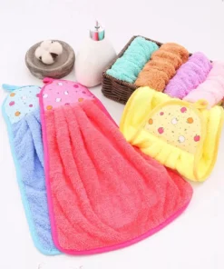 Hanging Kitchen Towel – Soft Absorbent Dish Towel for Kitchen & Bathroom Use